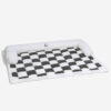 Cream Square Plaid Cozy Dog Mat Furniture Protecto