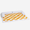 Cream Square Plaid Cozy Dog Mat Furniture Protecto