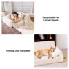 Creamy Fluffy Orthopedic Human-Dog Bolster Bed - E