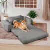 Creamy Fluffy Orthopedic Human-Dog Bolster Bed - E