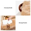 Creamy Plush Super Large Donut Human Dog Bed - Cud