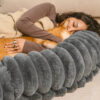 Creamy Plush Super Large Donut Human Dog Bed - Cud