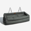 Large Deluxe Faux Leather Dog Car Seat Booster Bed