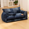 Denim Patchwork Style Pet Double Layer Sofa Dog So
