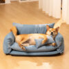 Denim Patchwork Style Pet Double Layer Sofa Dog So