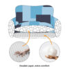 Denim Patchwork Style Pet Double Layer Sofa Dog So