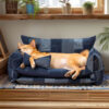 Denim Patchwork Style Pet Double Layer Sofa Dog So