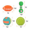 Durable Latex Teething With Squeaker Dog Chew Toy