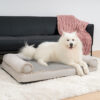 Faux Fleece & Suede Full Support Orthopedic Dog Be