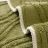 Elegant Grey Textured Non-Slip Thick Plush Couch C