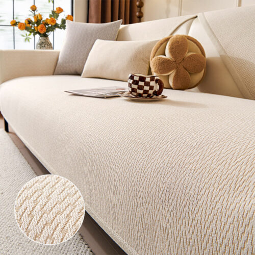 Chenille Minimalist Anti-Slip Fabric with Cat Scra