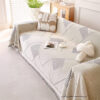 Classic Geometric Pattern Chenille Throw Couch Cov