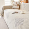 Classic Geometric Pattern Chenille Throw Couch Cov