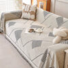 Classic Geometric Pattern Chenille Throw Couch Cov