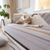 Classic Natural Cotton Linen Breathable Couch Cove