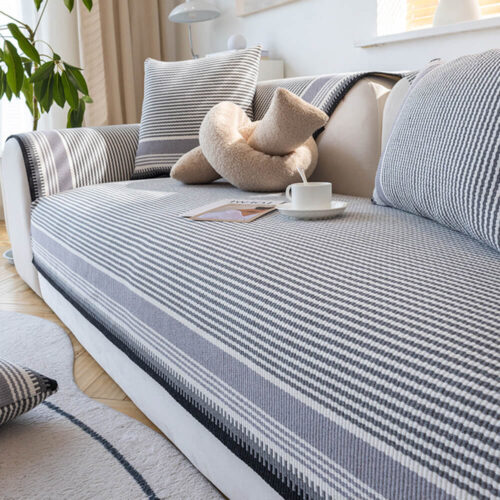Classic Natural Cotton Linen Breathable Couch Cove