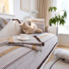 Classic Natural Cotton Linen Breathable Couch Cove
