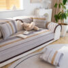 Classic Natural Cotton Linen Breathable Couch Cove