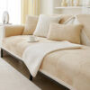 Classic Striped Square Plush Couch Cover