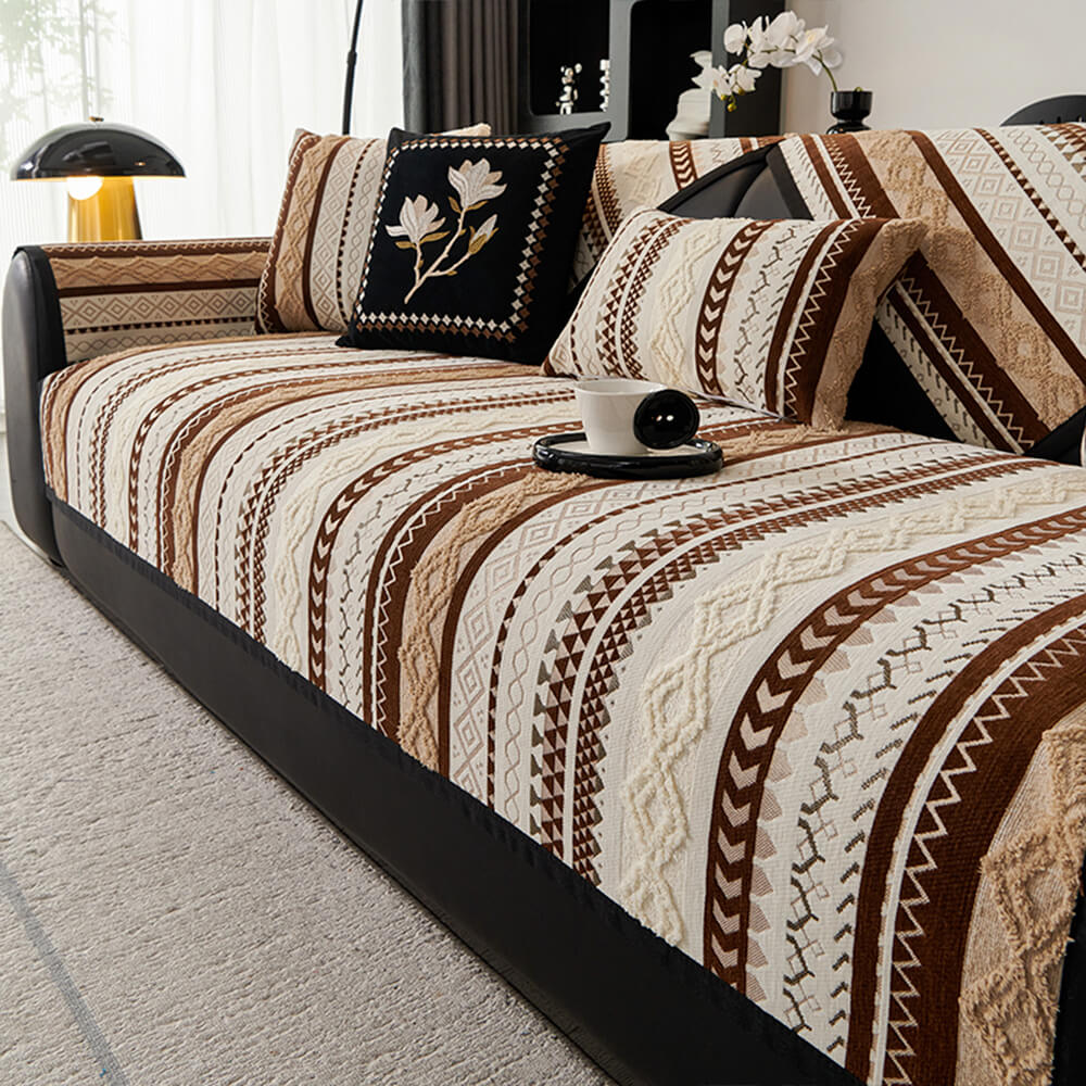 Colorblock Woven Suede Soft Skin-Friendly Anti-Ski