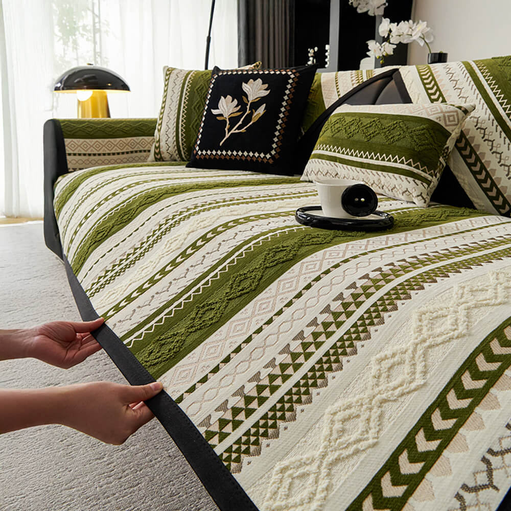 Colorblock Woven Suede Soft Skin-Friendly Anti-Ski