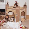 Cozy Orthopedic Kids Indoor Play Castle Bed Dog Te