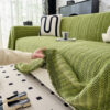 Elegant Herringbone Chenille Textured Throw Couch