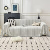 Elegant Herringbone Chenille Textured Throw Couch