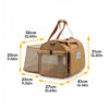 Expandable Large-Space Single Shoulder Handbag Tra
