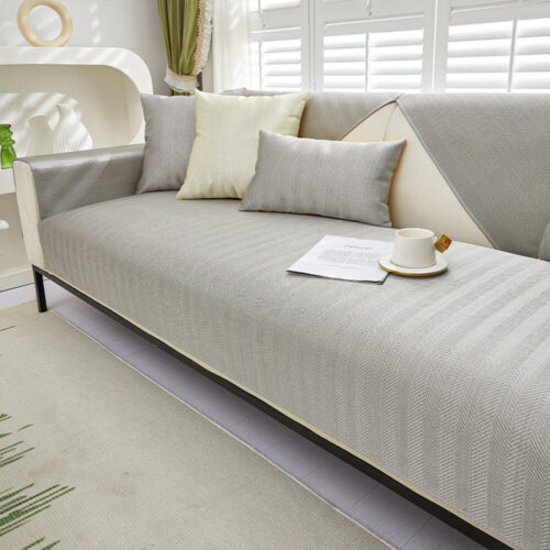 Herringbone Ice Silk Cooling Breathable Sofa Prote