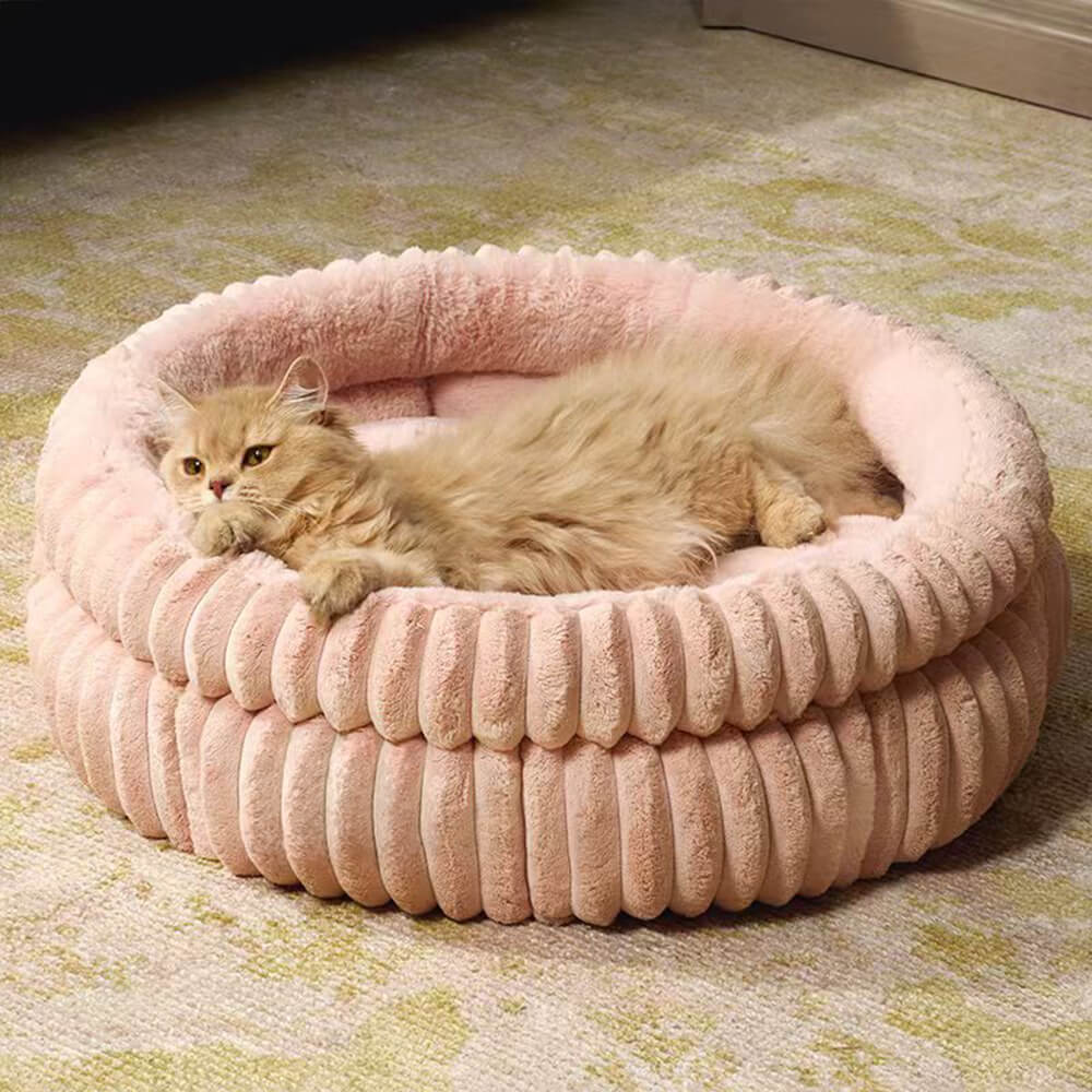 Minimalism Round Warm Milk Velvet Faux Rabbit Fur