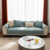 Minimalist Solid Color Breathable Faux Linen Couch