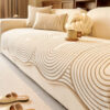 Modern Lines Chenille Artistic Sofa Protector Irre