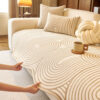 Modern Lines Chenille Artistic Sofa Protector Irre