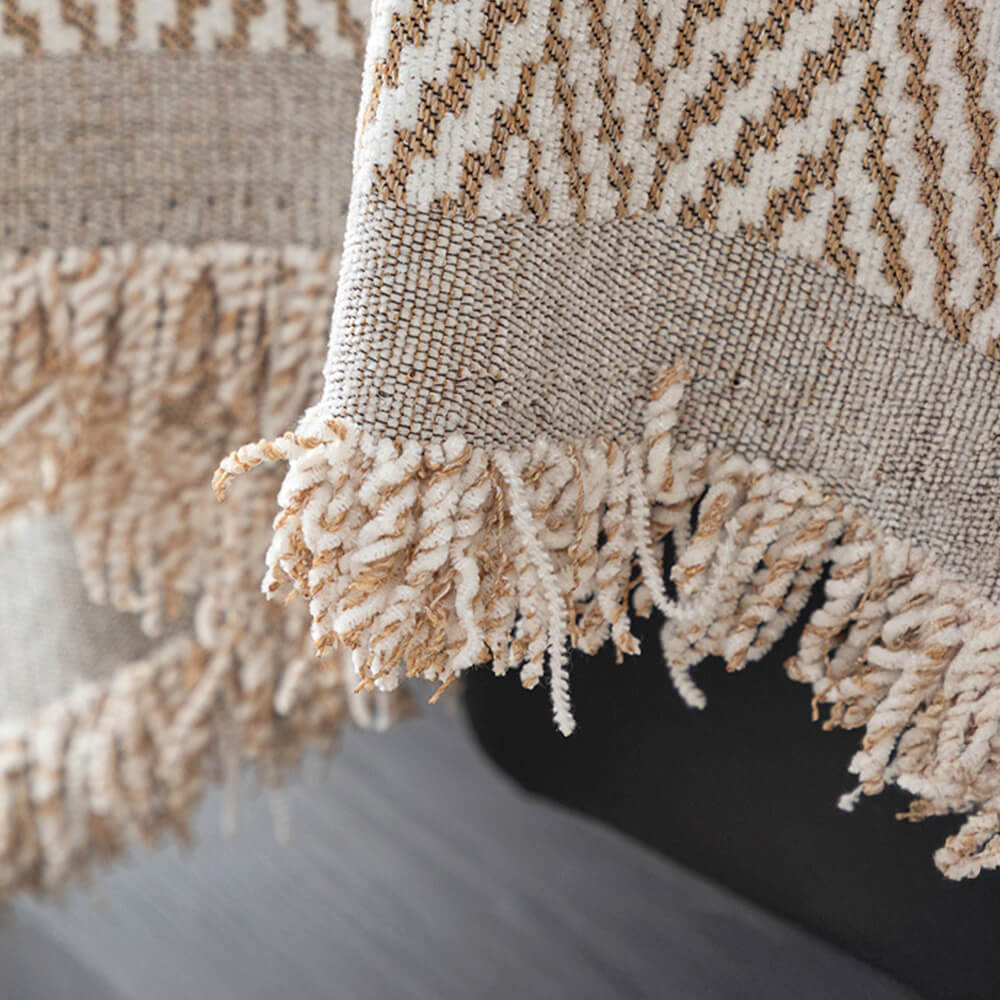 Premium Herringbone Chenille Fringe Full Coverage