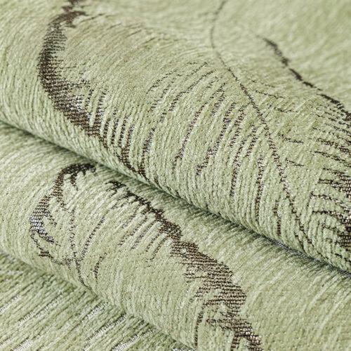 Premium Leaf Texture Chenille Non-Slip Anti-Scratc