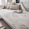 Premium Leaf Texture Chenille Non-Slip Anti-Scratc