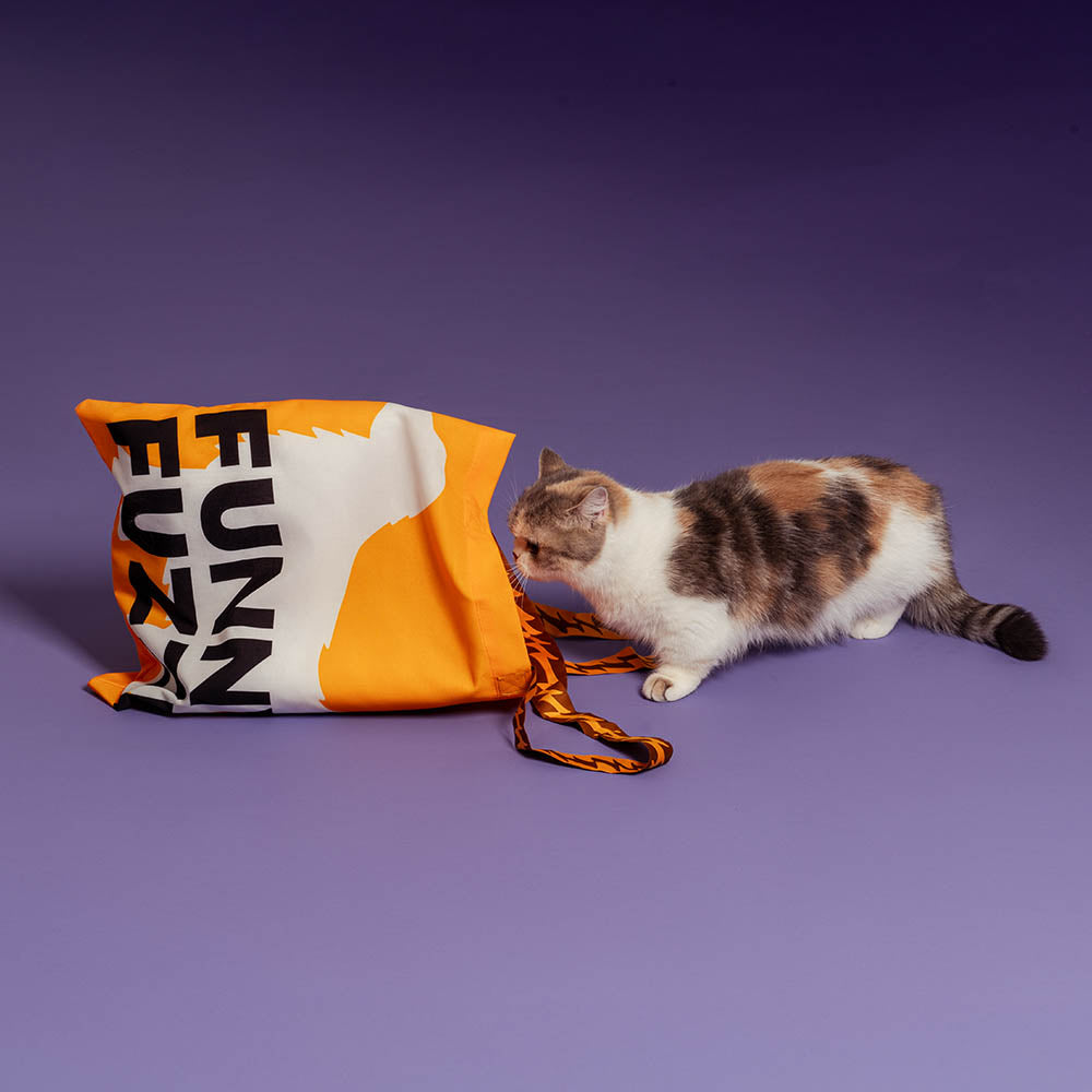 FUNNYFUZZY Recycled Foldable Canvas Tote Bag-Waggi