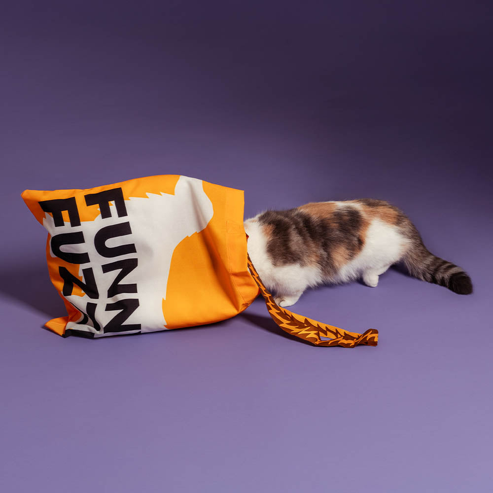 FUNNYFUZZY Recycled Foldable Canvas Tote Bag-Waggi