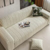 Textured Wheat Ear Pattern Jacquard Fleece Magic C