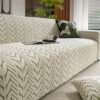 Textured Wheat Ear Pattern Jacquard Fleece Magic C