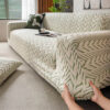 Textured Wheat Ear Pattern Jacquard Fleece Magic C