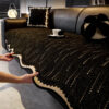 Trendy Chenille Anti-Scratch Elegant Wavy Shaped C