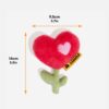 FUNNYFUZZY Valentine's Day Rose Plush Squeaky Dog