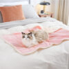 Cozy & Protective Throw Reversible Fleece Pet Blan