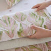 Chenille Romantic Botanical Design Comfortable Cou