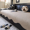 Water-repellent Teddy Fleece Non-Slip Straight Cou