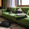 Chenille Anti-Slip Cat-Scratch Resistant Wavy Text