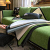 Chenille Anti-Slip Cat-Scratch Resistant Wavy Text