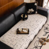 Soft Thickened Plush Couch Cover with Irregular Wa